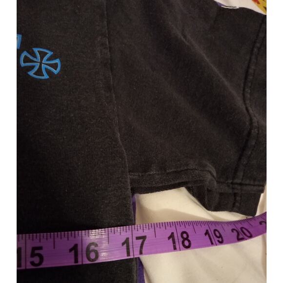 Vintage 90s Independent Truck Co Tee Black Small OG Skateboard RARE Paper Tag - Picture 7 of 7